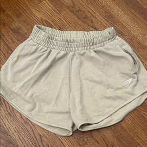 Gymshark Women's High-Waist Athletic Shorts in Taupe